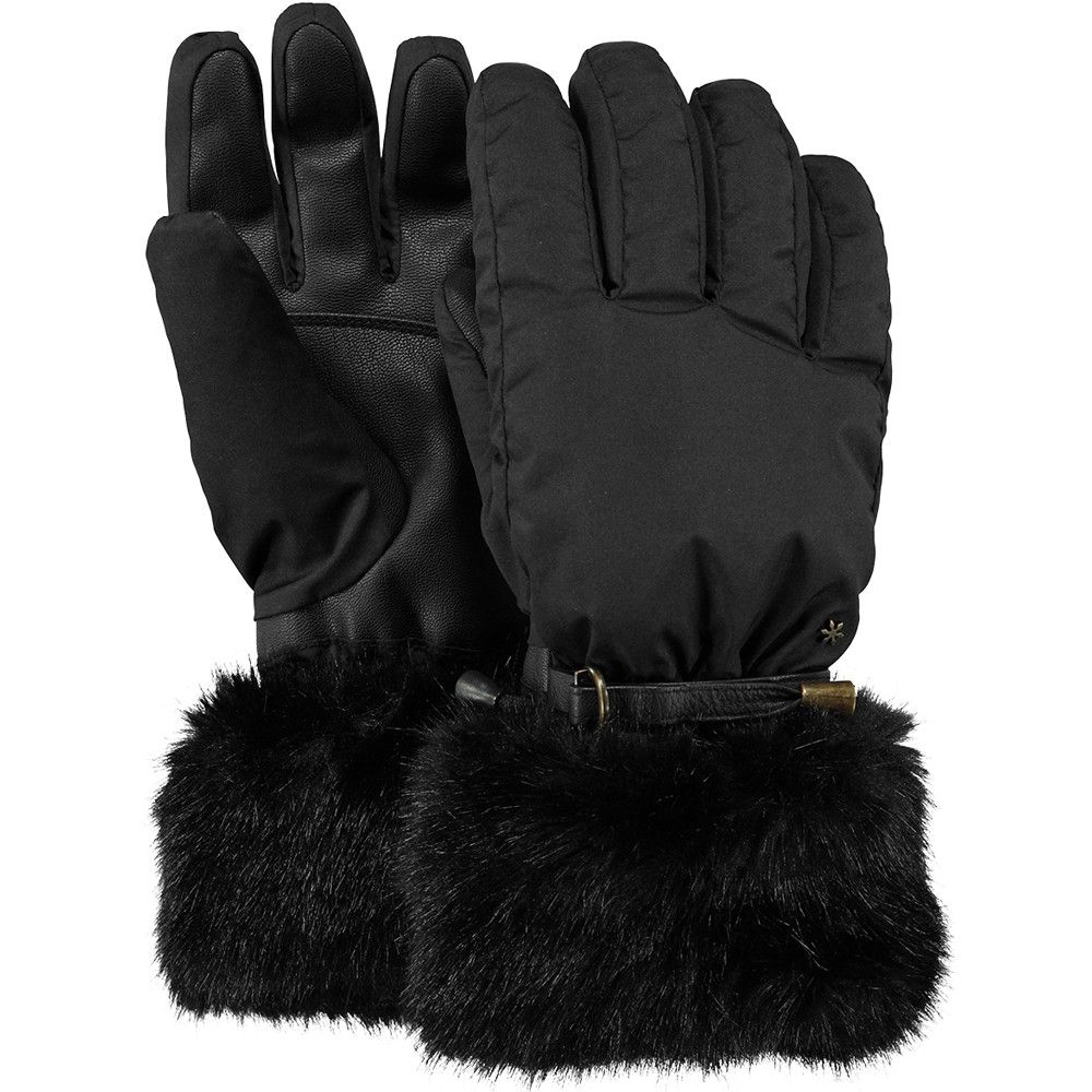 Black ladies ski gloves on sale