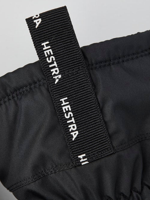 Hestra Gore-Tex Gauntlet Kids Ski Gloves, Black