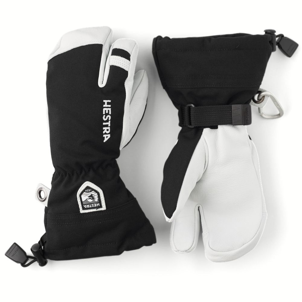 Hestra Army Leather Heli 3-Finger Gloves | Hestra Kids Ski Gloves
