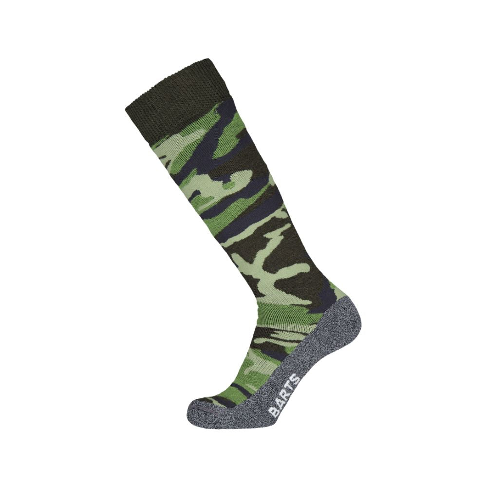 Ski Socks in camo green pattern