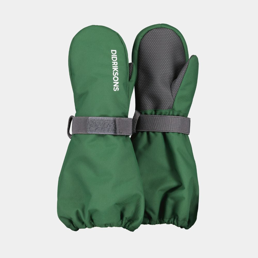 Didriksons Biggles Kids Ski Mittens - Pine Green