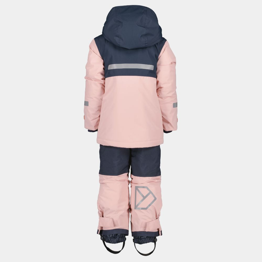 Didriksons Skare Kids Ski Jacket & Pants Set - Dusty Pink 1000 x 1000
