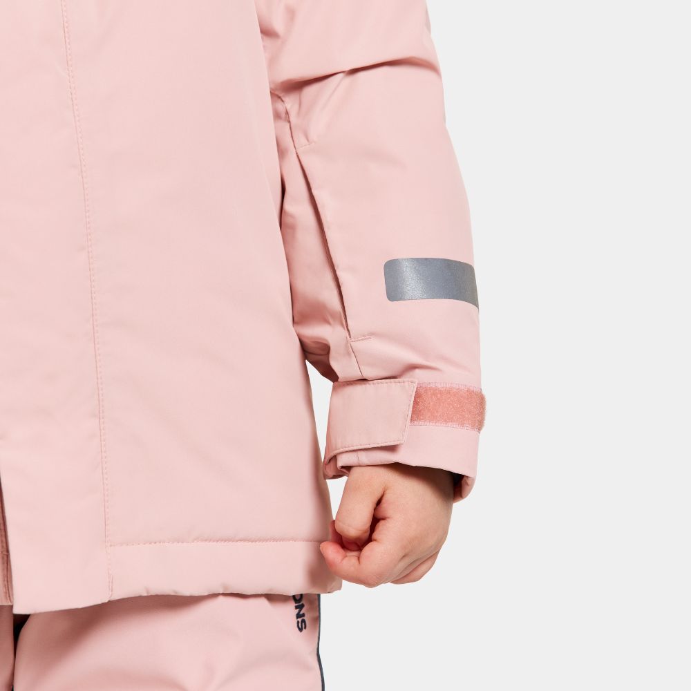 Didriksons Skare Kids Ski Jacket & Pants Set - Dusty Pink 1000 x 1000