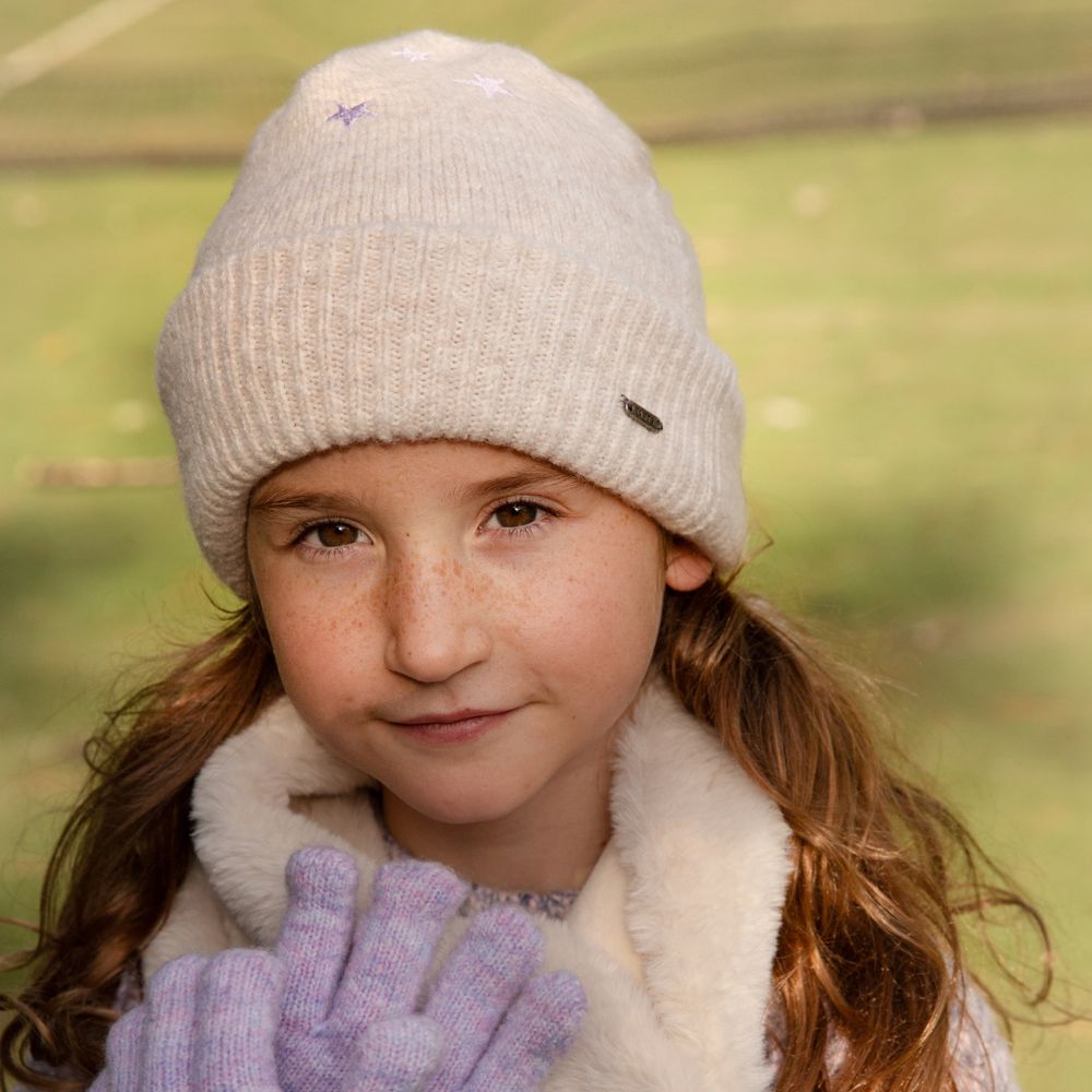 Girls Winter Hat  - Barts Ainala Cream Beanie
