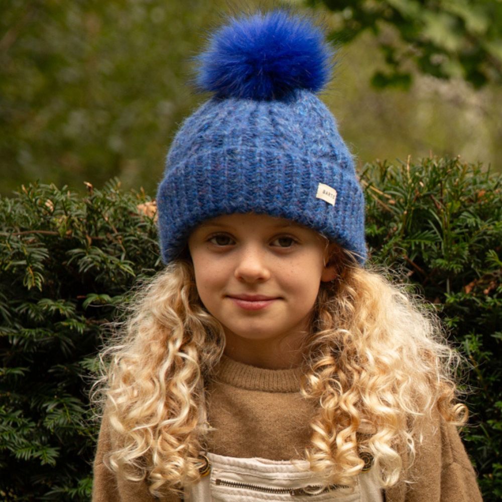 Girls Winter Hat - Barts Eyaka Beanie blue 53-55