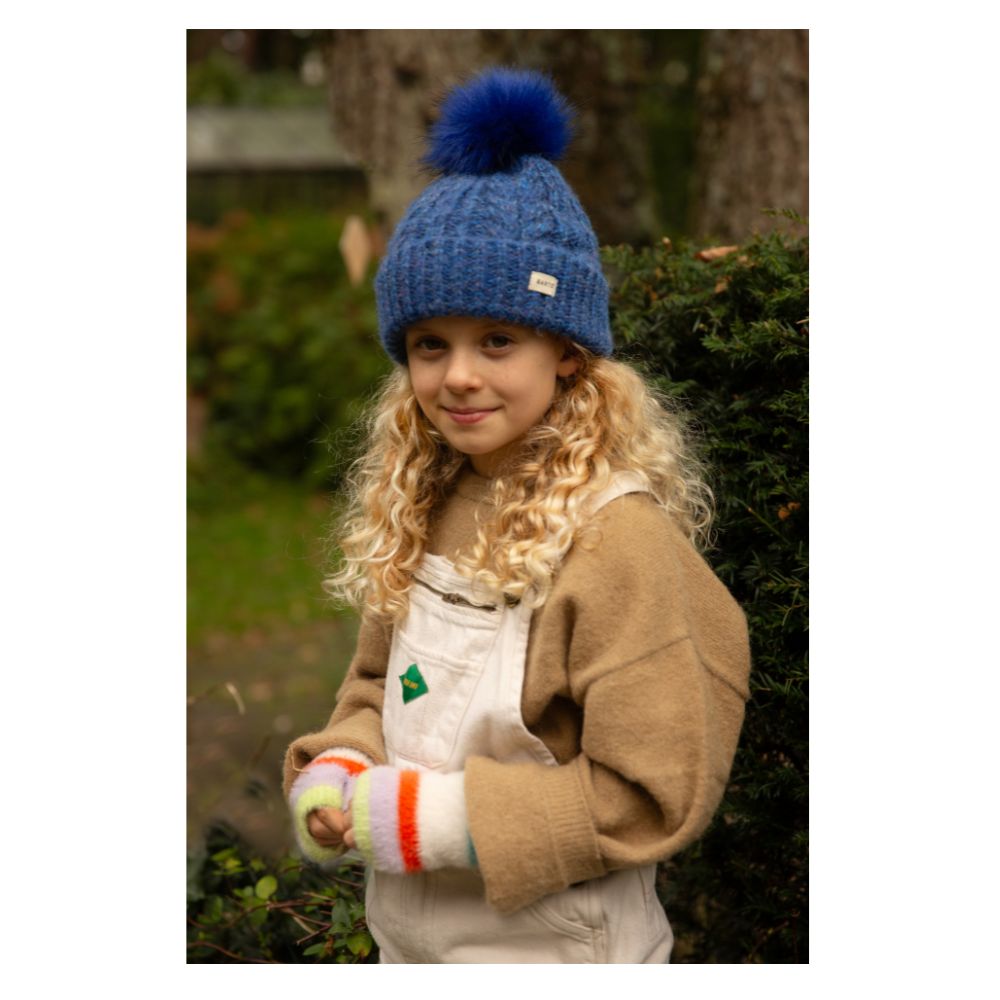 Girls Winter Hat - Barts Eyaka Beanie blue 53-55