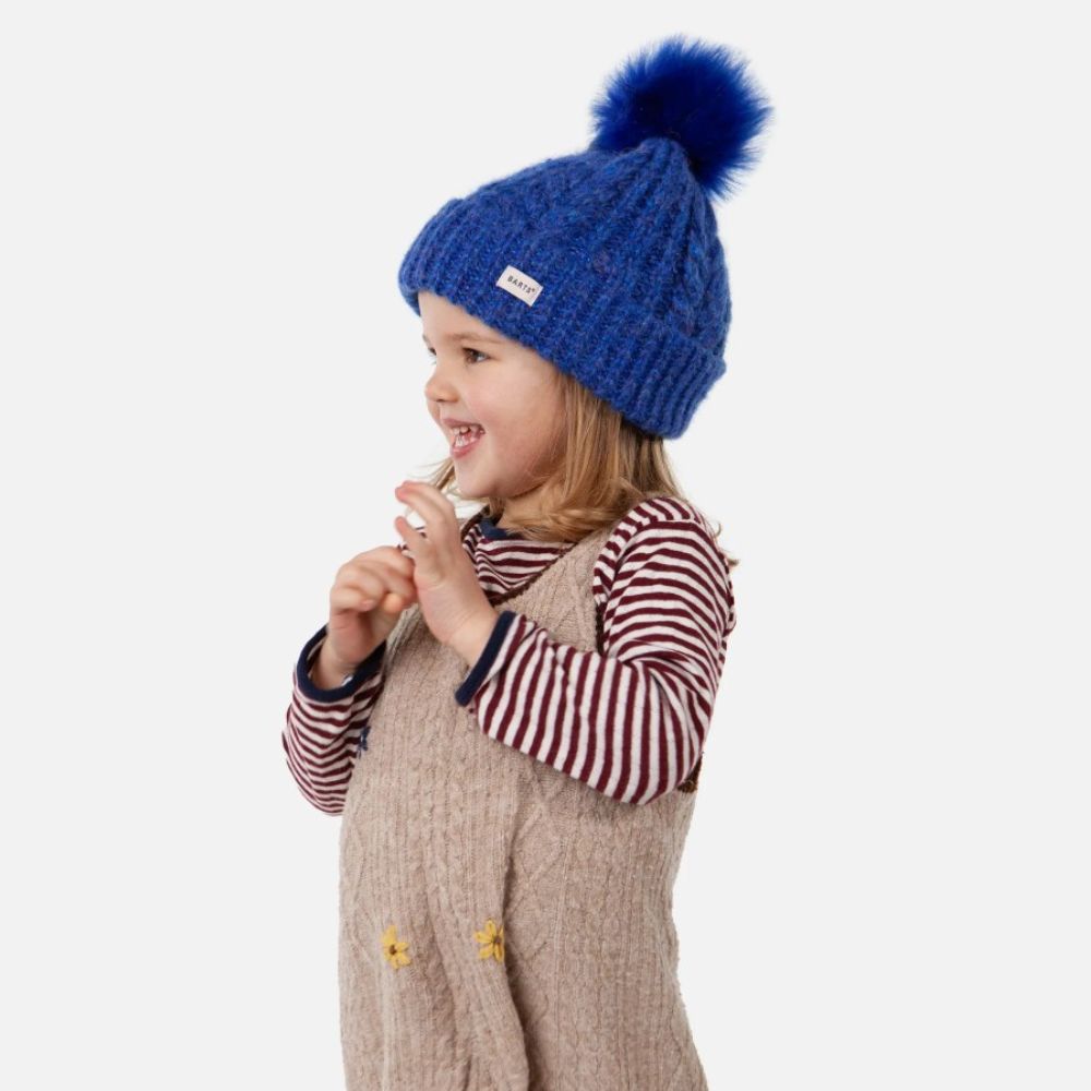 Girls Winter Hat - Barts Eyaka Beanie blue 53-55