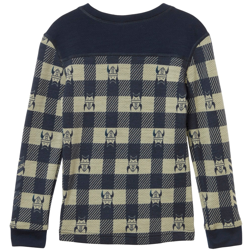 Helly Hansen Kids Ski Thermals LIFA Merino Set - Navy AOP