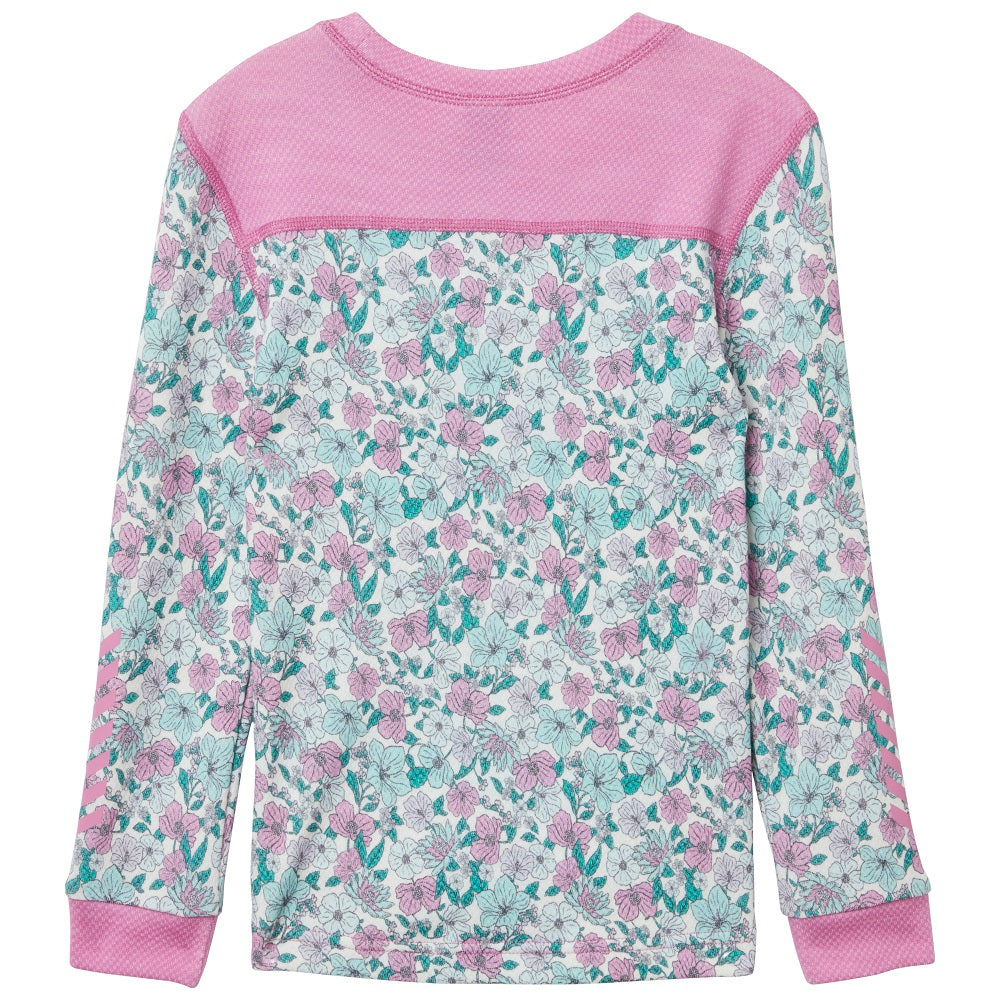 Helly Hansen Kids Ski Thermals LIFA Merino Set - Meta Pink AOP 2-7 yrs