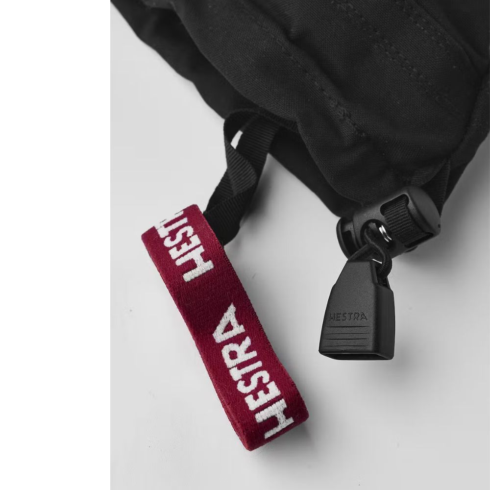 Hestra Army Leather Heli Jnr Ski Mittens - Black (30561-100)
