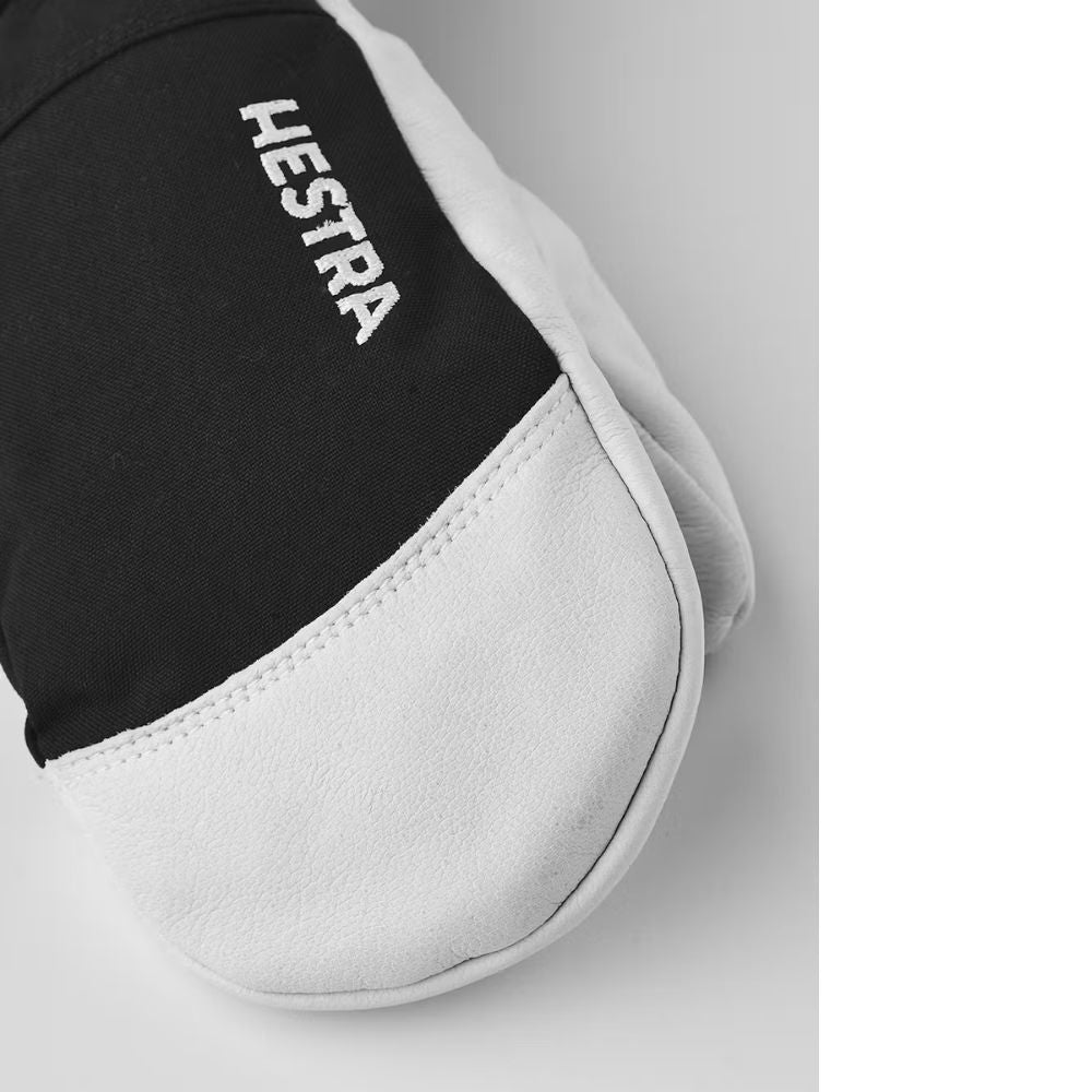 Hestra Army Leather Heli Jnr Ski Mittens - Black (30561-100)