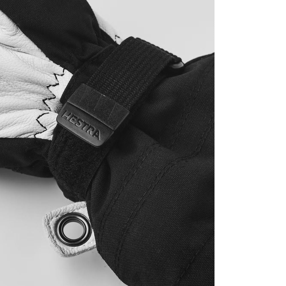 Hestra Army Leather Heli Jnr Ski Mittens - Black (30561-100)