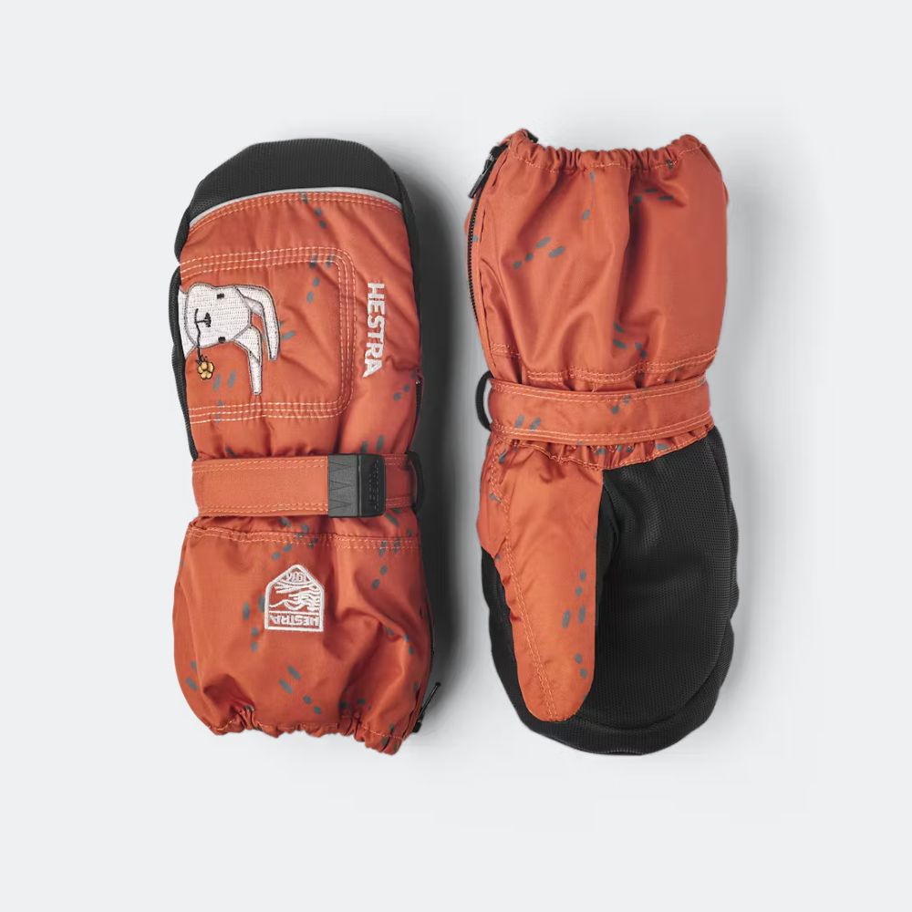 Hestra Baby Zip Long Mittens 36421-519.  Toddler Ski Mittens, waterproof and breathable perfect for ski holidays and Lapland Trips