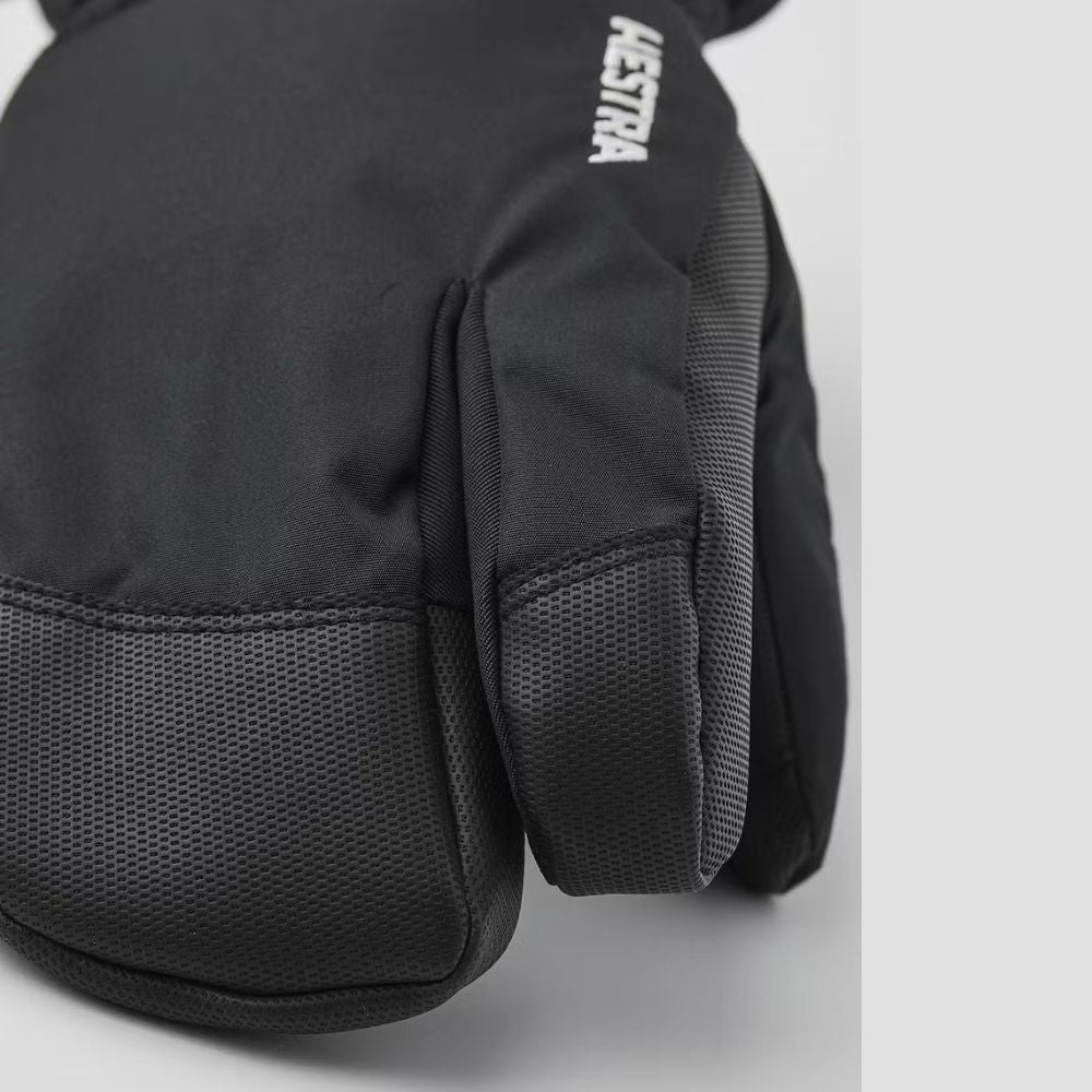 Hestra Gauntlet Czone Jr 3-Finger Ski Gloves Black 6-7 yrs only