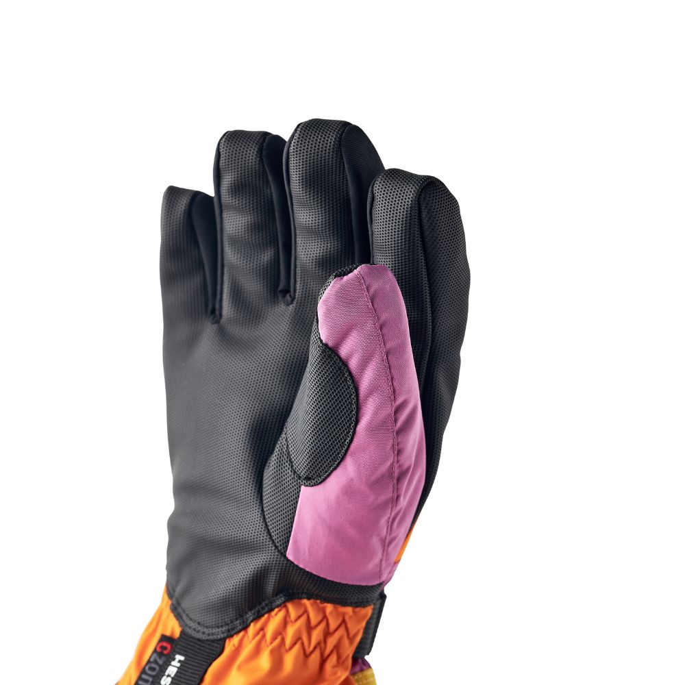 Hestra Gauntlet Czone Kids Ski Gloves - Orange Multi (32530-518)