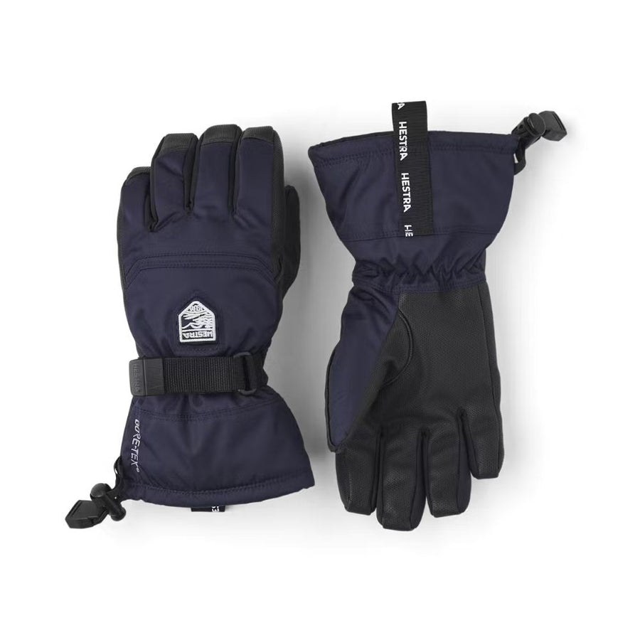 Hestra Gore-Tex Gauntlet Kids Ski Gloves, Navy