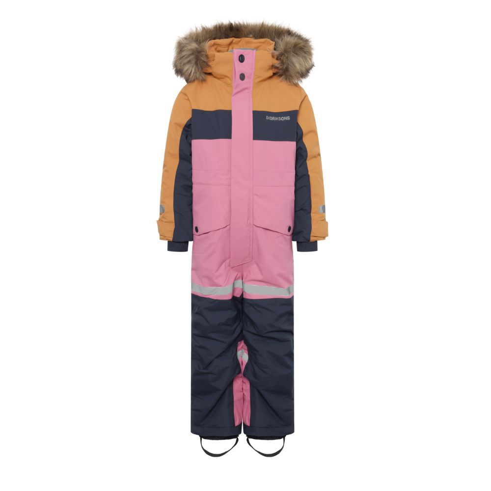 Kids Snowsuit - Didriksons Bjarven 4 Kids Coverall - Heather Pink