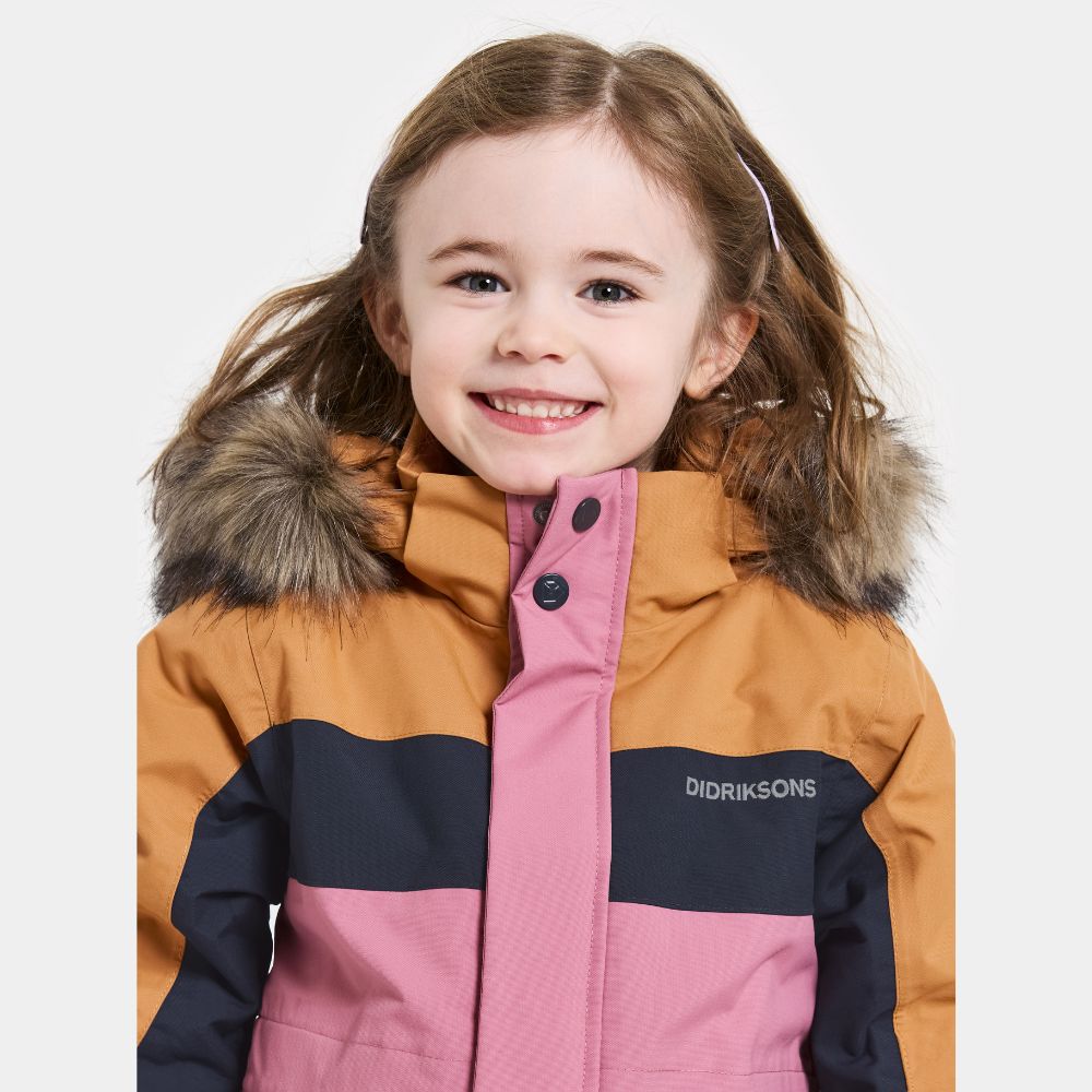 Kids Snowsuit - Didriksons Bjarven 4 Kids Coverall - Heather Pink