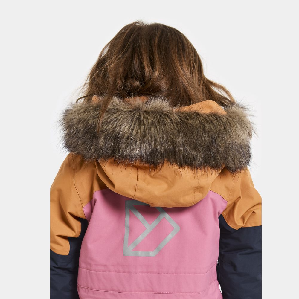 Kids Snowsuit - Didriksons Bjarven 4 Kids Coverall - Heather Pink