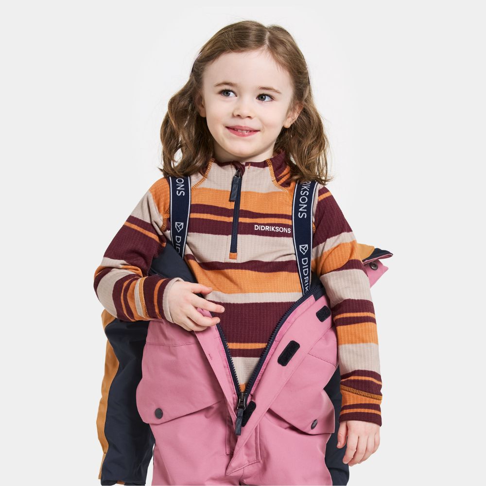 Didriksons Bjarven 4 Kids Coverall - Heather Pink