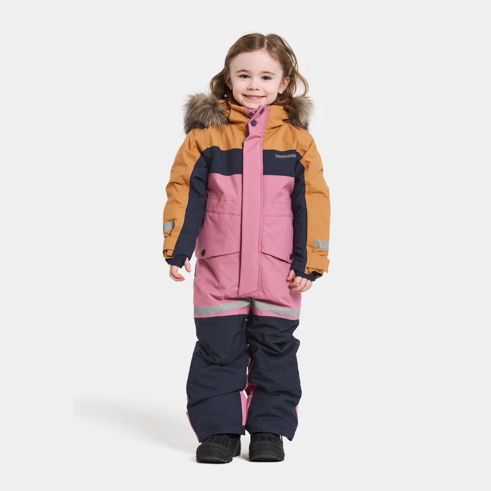 Didriksons Bjarven 4 Kids Coverall - Heather Pink
