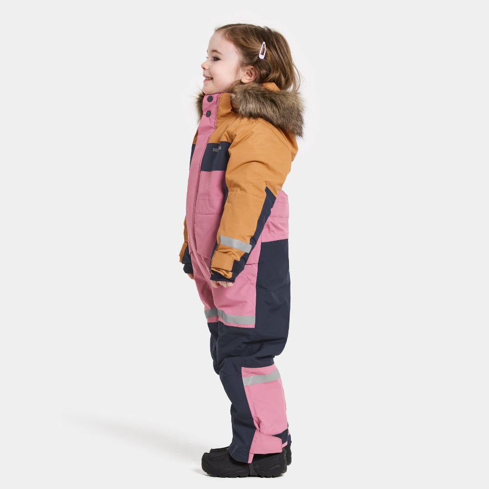 Didriksons Bjarven 4 Kids Coverall - Heather Pink