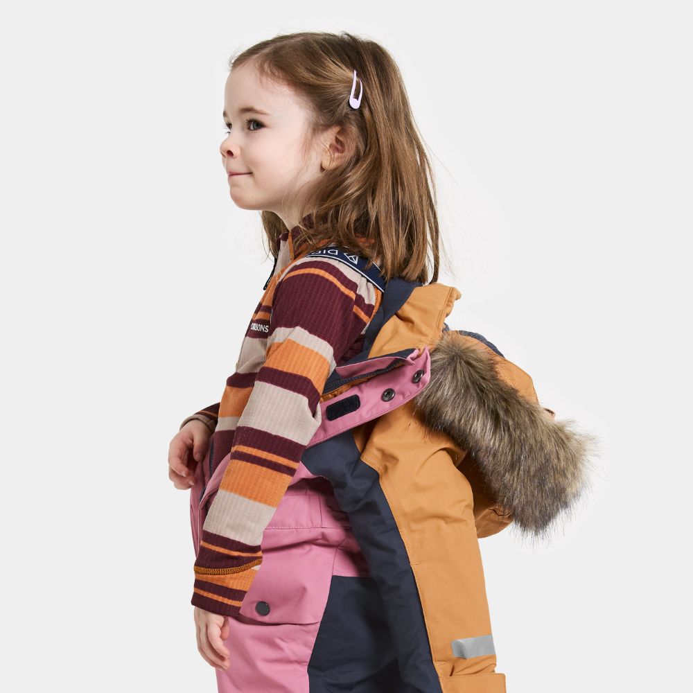 Kids Snowsuit - Didriksons Bjarven 4 Kids Coverall - Heather Pink