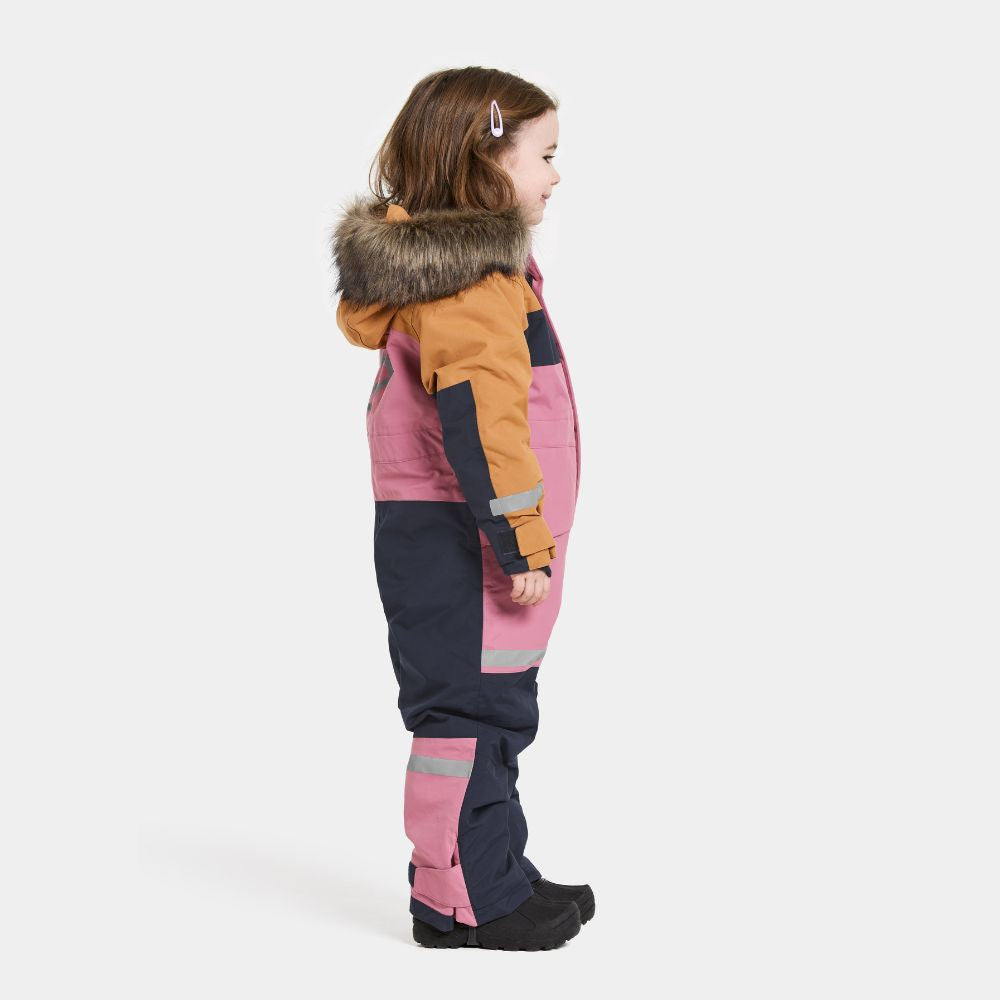 Kids Snowsuit - Didriksons Bjarven 4 Kids Coverall - Heather Pink