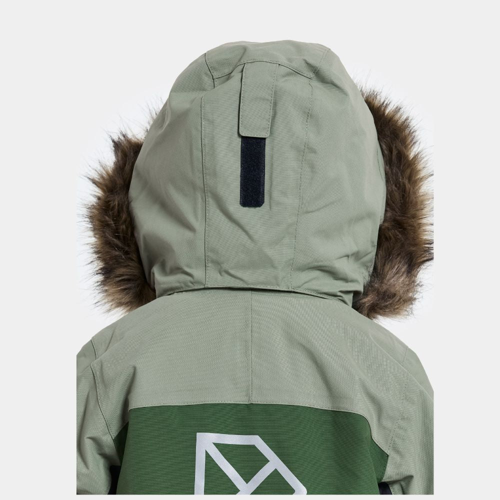 Kids Snowsuit - Didriksons Bjarven Coverall - Light Moss
