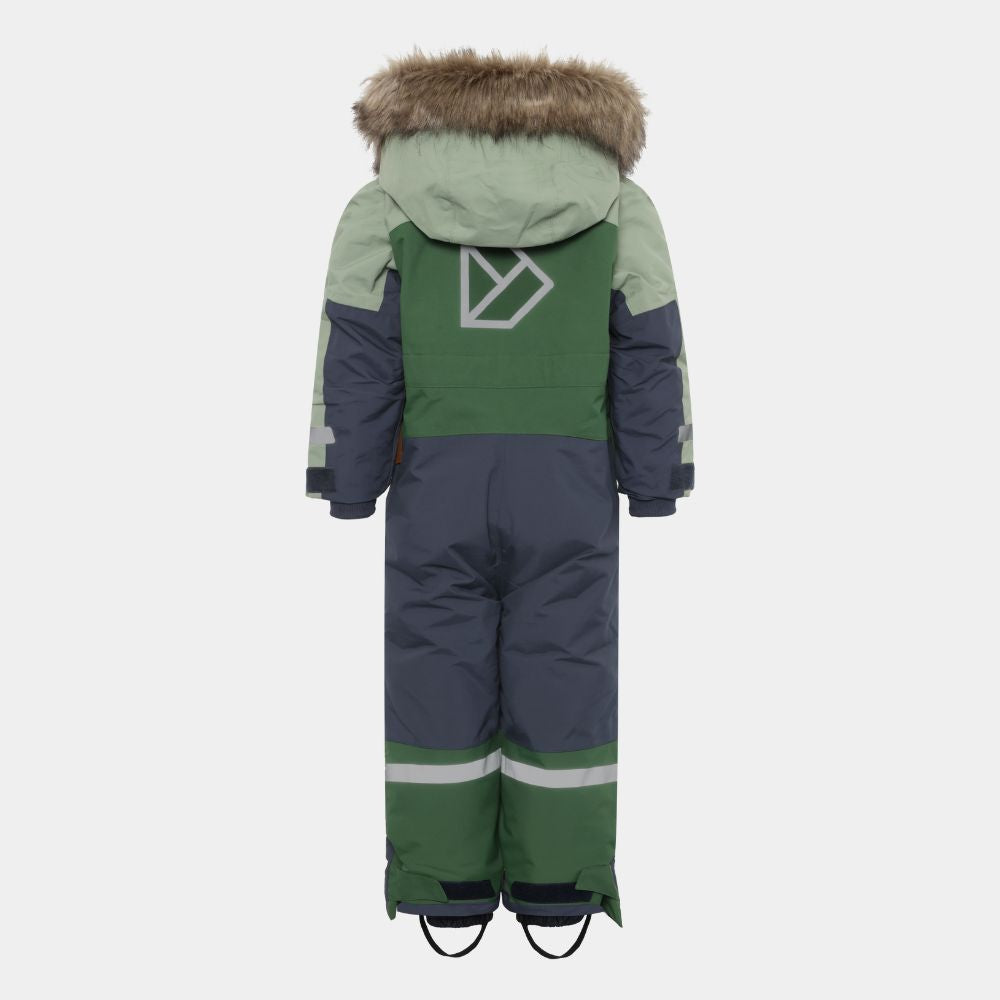 Kids Snowsuit - Didriksons Bjarven Coverall - Light Moss