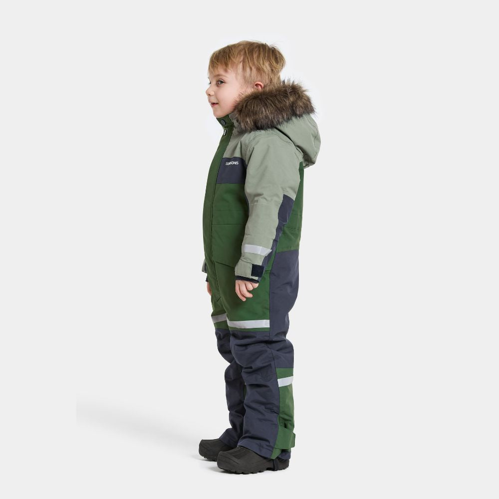 Kids Snowsuit - Didriksons Bjarven Coverall - Light Moss