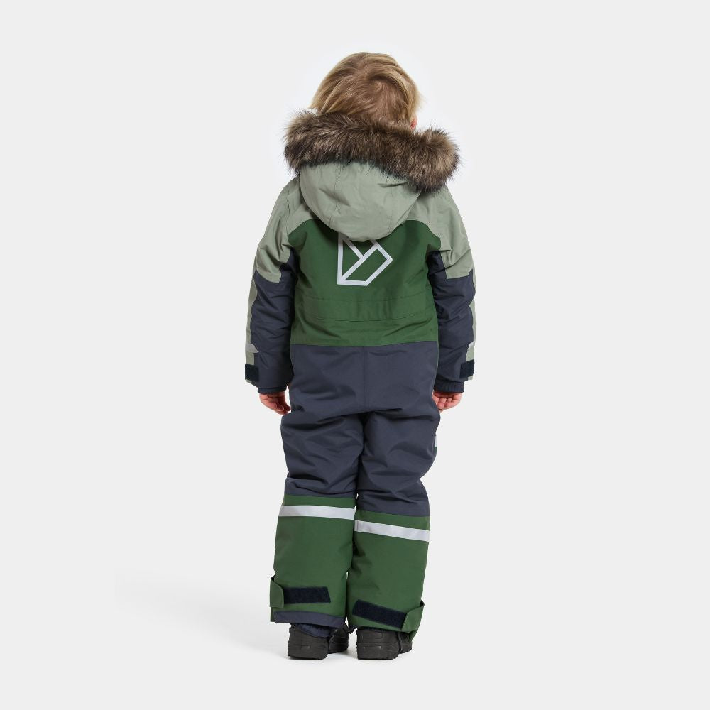 Kids Snowsuit - Didriksons Bjarven Coverall - Light Moss
