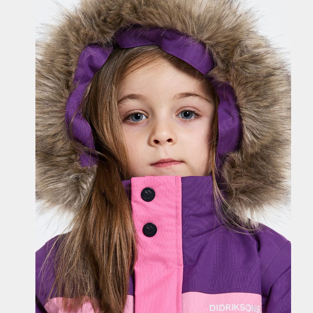 Kids Snowsuit - Didriksons Bjarven Coverall - Sweet Pink