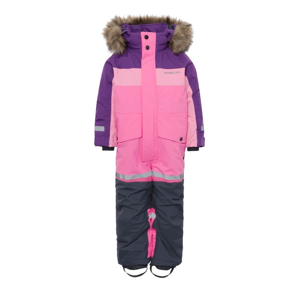 Kids Snowsuit - Didriksons Bjarven Coverall - Sweet Pink