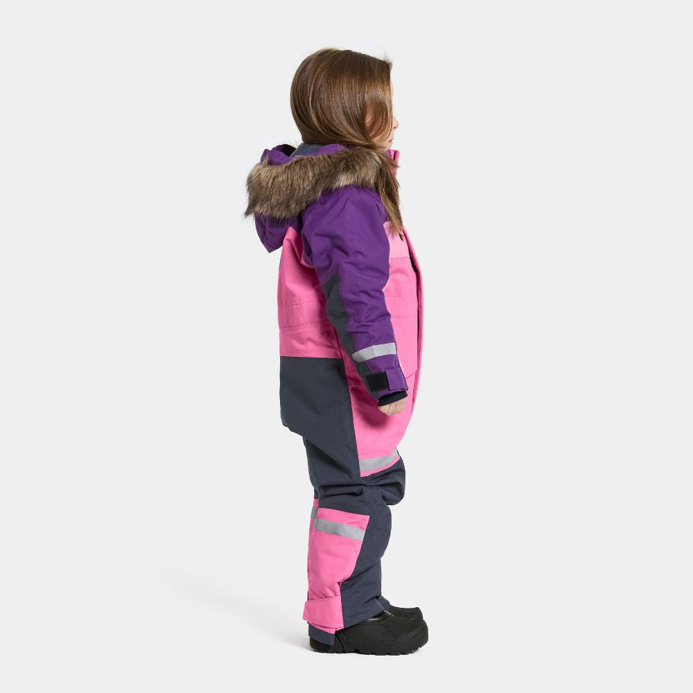 Kids Snowsuit - Didriksons Bjarven Coverall - Sweet Pink