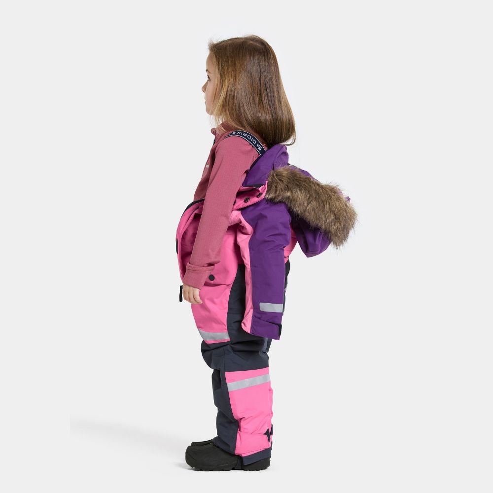 Kids Snowsuit - Didriksons Bjarven Coverall - Sweet Pink