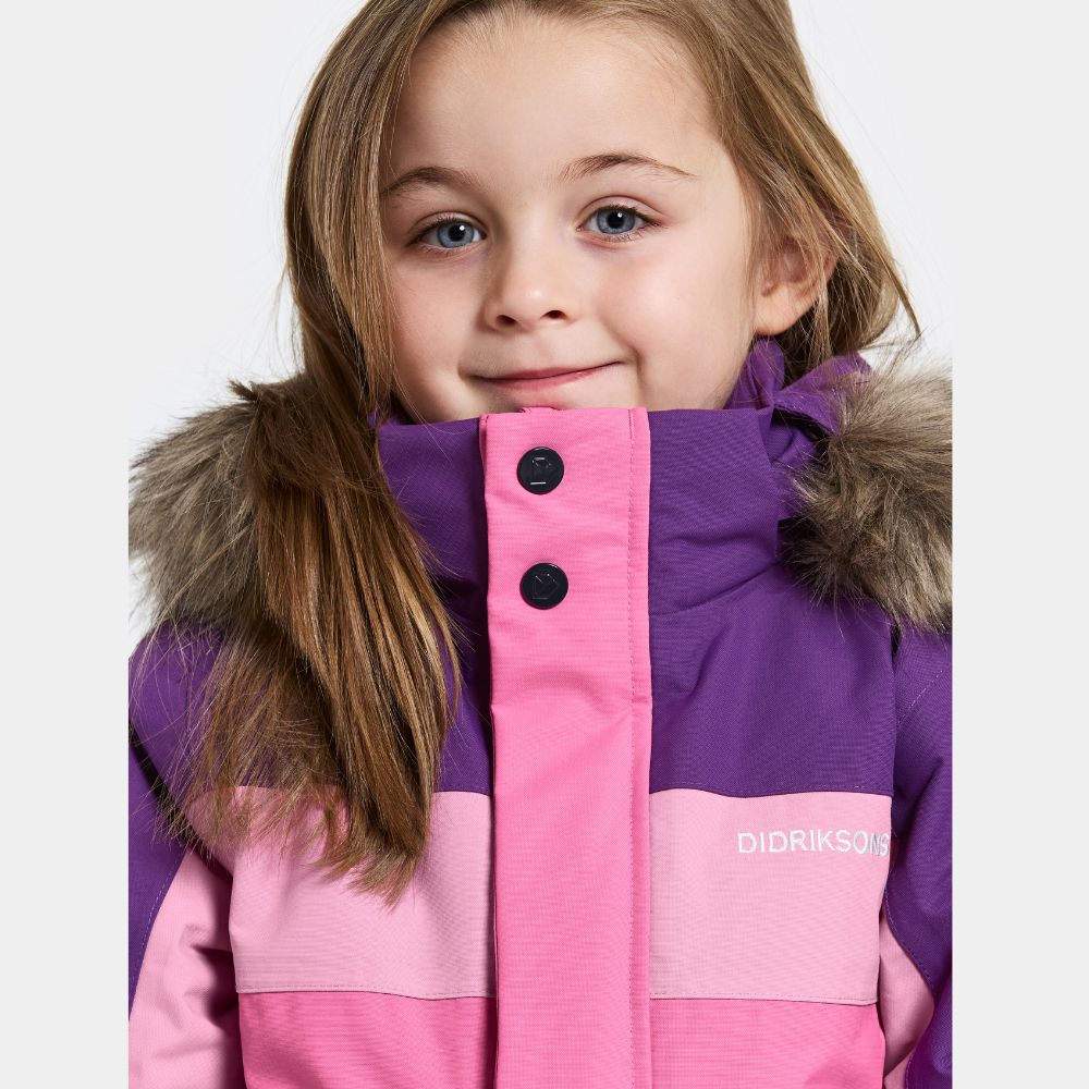 Kids Snowsuit - Didriksons Bjarven Coverall - Sweet Pink