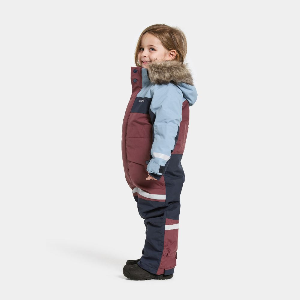Kids Snowsuit - Didriksons Bjarven Coverall - Anemon Red