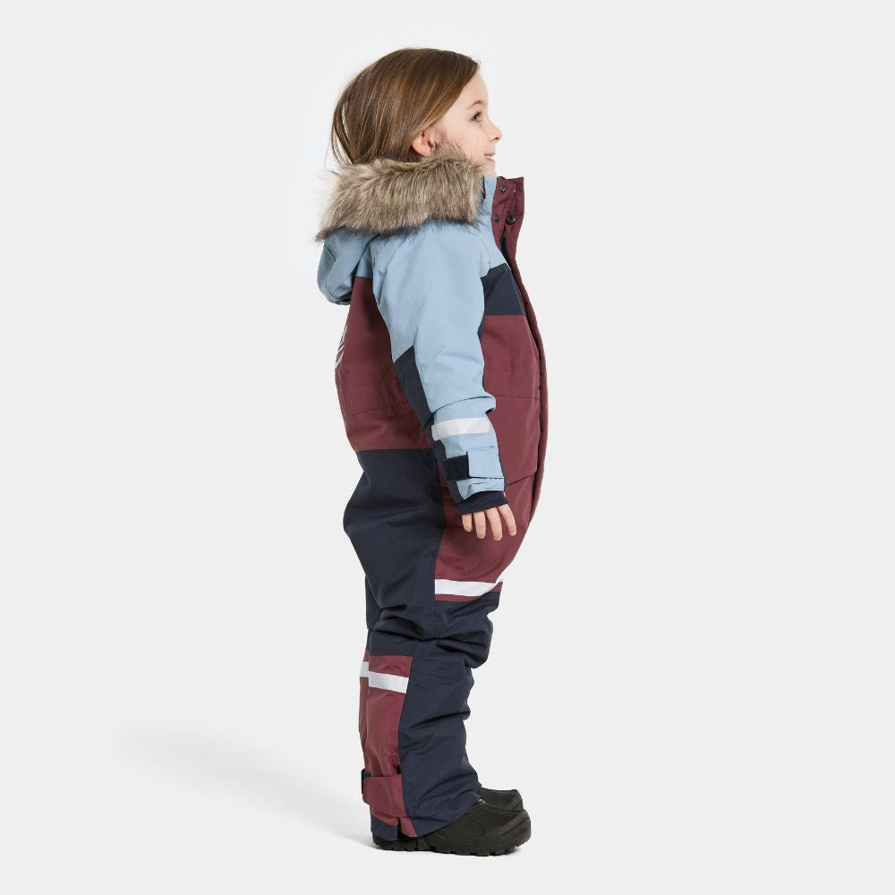 Kids Snowsuit - Didriksons Bjarven Coverall - Anemon Red