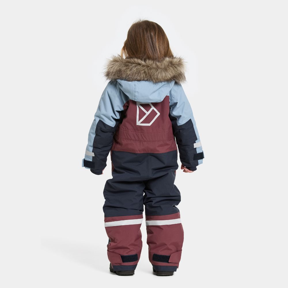 Kids Snowsuit - Didriksons Bjarven Coverall - Anemon Red