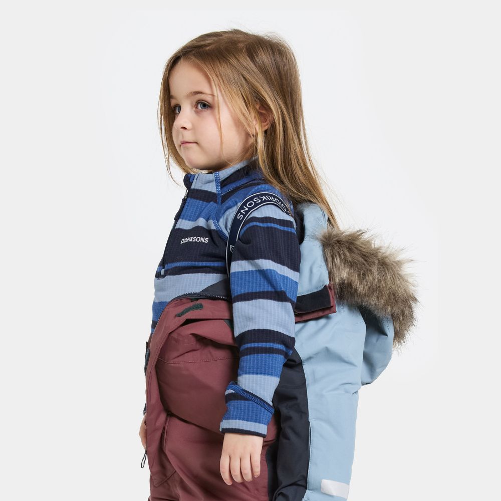 Kids Snowsuit - Didriksons Bjarven Coverall - Anemon Red