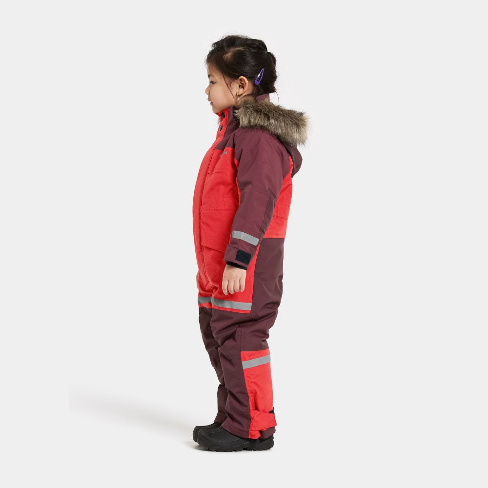 Kids Snowsuit - Didriksons Bjarven Coverall - Pomme Red