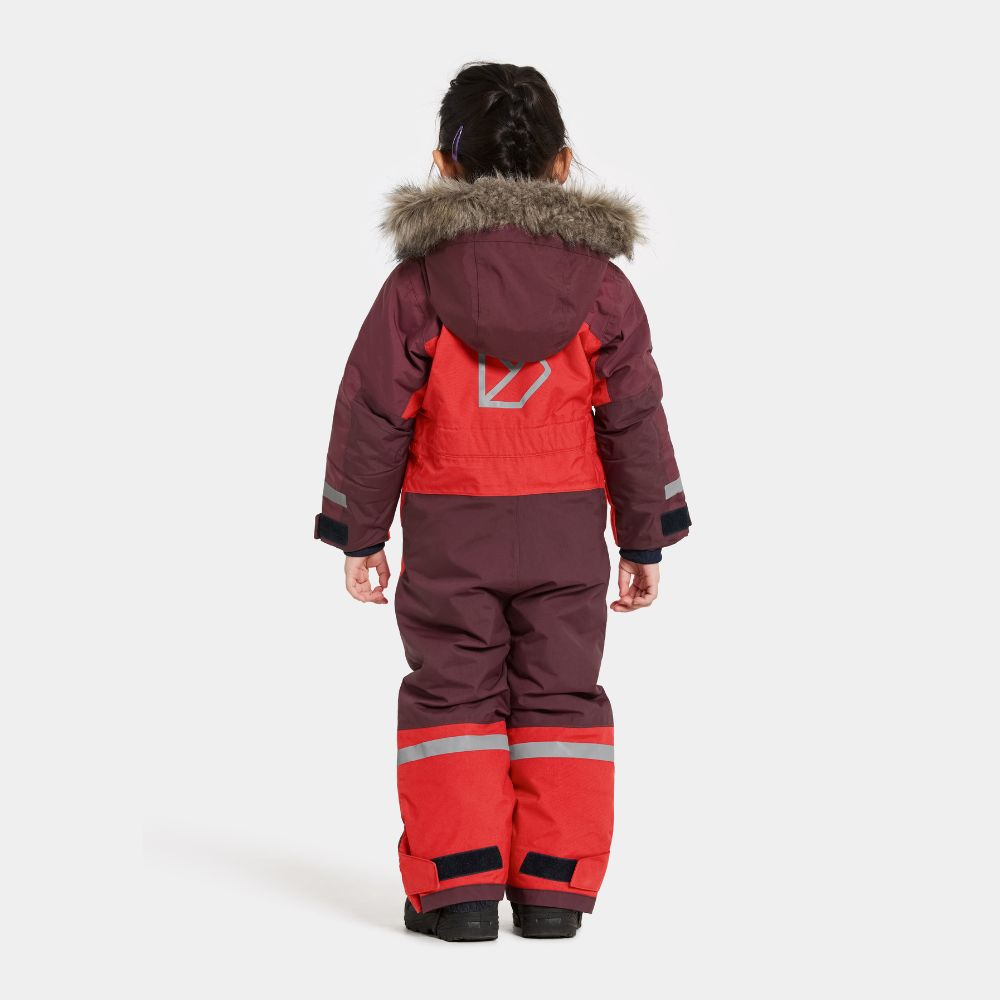 Kids Snowsuit - Didriksons Bjarven Coverall - Pomme Red