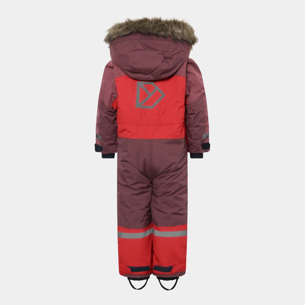 Kids Snowsuit - Didriksons Bjarven Coverall - Pomme Red