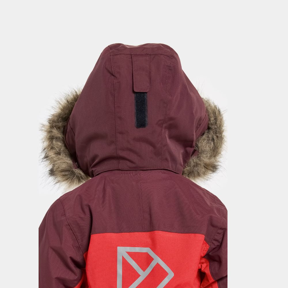 Kids Snowsuit - Didriksons Bjarven Coverall - Pomme Red