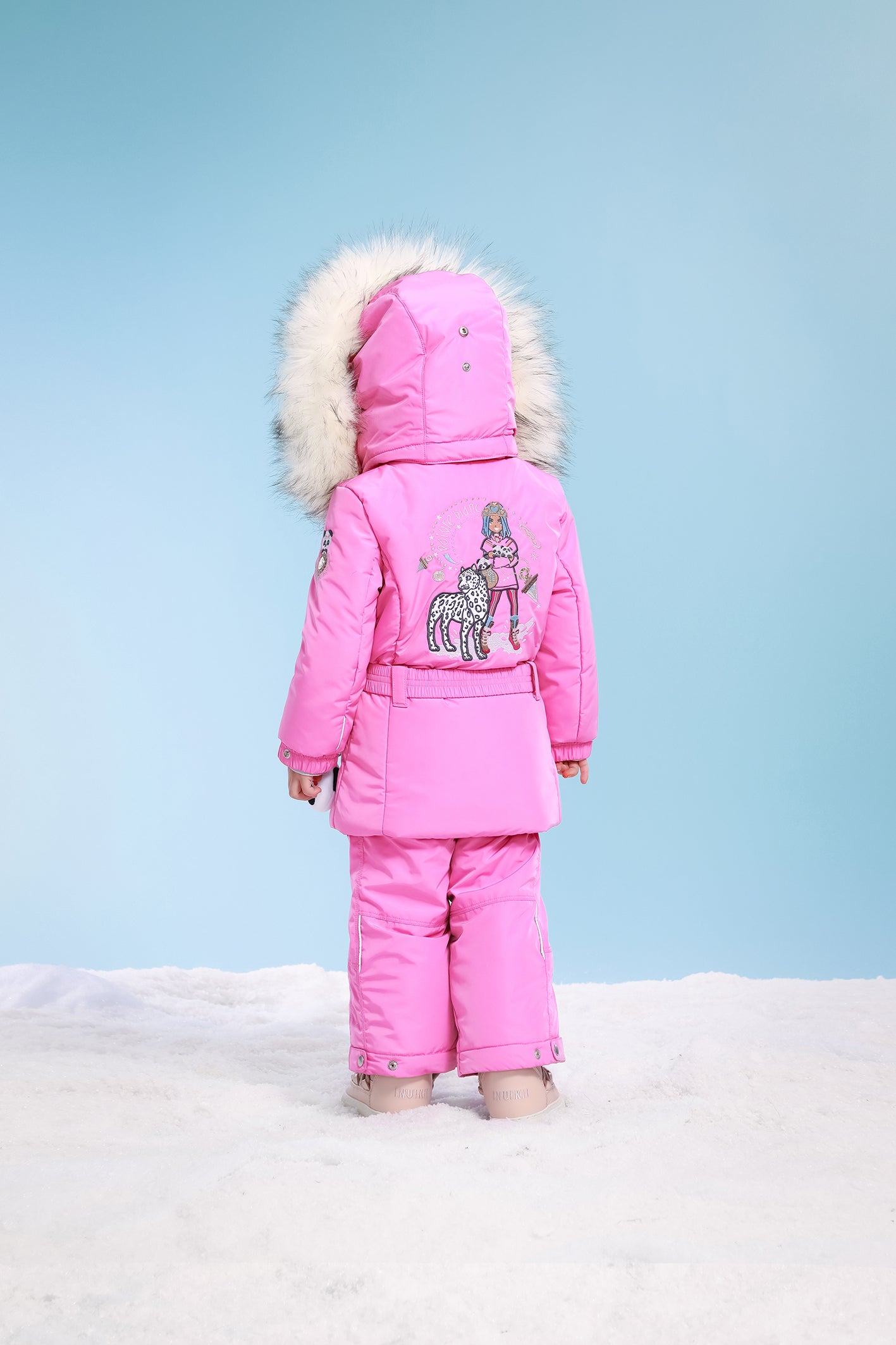 Poivre Blanc Girls Ski Jacket - Lolly Pink 2-7 yrs