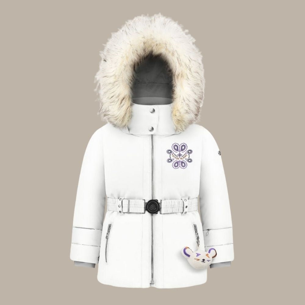Poivre Blanc White Girls Ski Jacket | Girls Ski Wear | Toddler