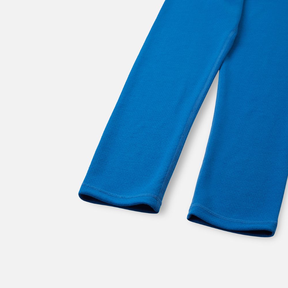 Reima Lani Thermal Base Layer Set, Bright Blue. Kids Thermals For Skiing