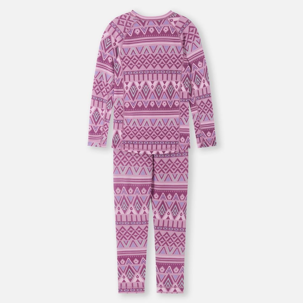 Reima Taitoa Girls Thermal Set Girls Merino Thermals · Little Skiers