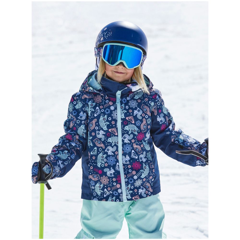 Roxy Snowy Tale Girls Ski Jacket - Medieval Blue Neo